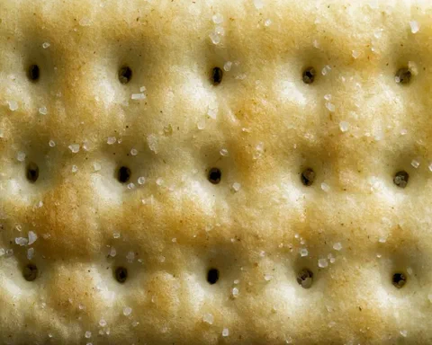 Textura de cerca de una galleta de soda
